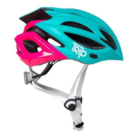 Casco Bicicleta Mtb Trip Pink Blue-2