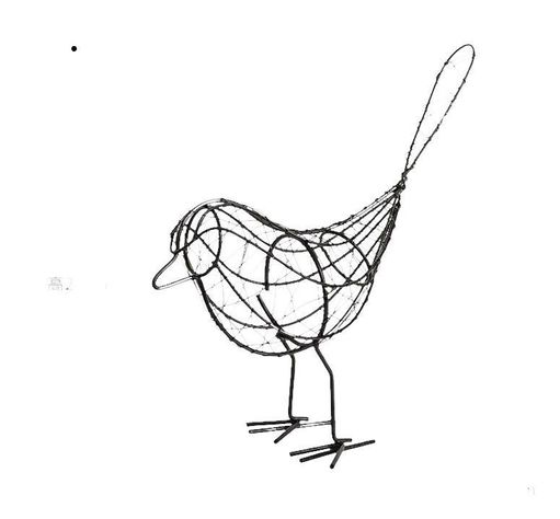 Figura De Pájaro De Hierro Para Decoración Adorno Hogar-3