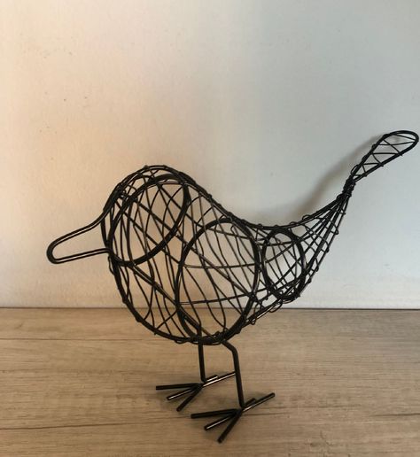 Figura De Pájaro De Hierro Para Decoración Adorno Hogar-5