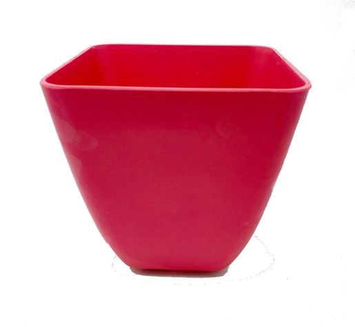 SET 2 MACETAS BIO CUADRADO CORAL 13,3X12,4-0