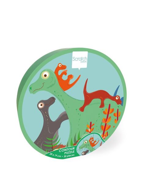 PUZZLE 30PCS CON FORMA, DINOSAURIO-1