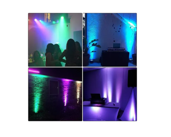 Foco Slim Par 54 Led Rgbw Luces De Fiesta-4