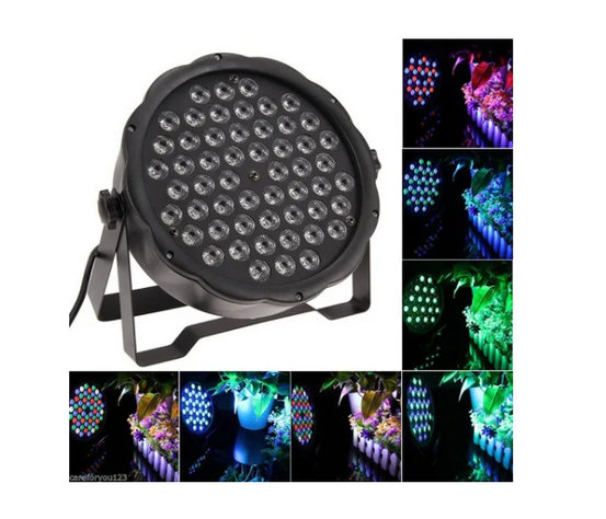 Foco Slim Par 54 Led Rgbw Luces De Fiesta-3
