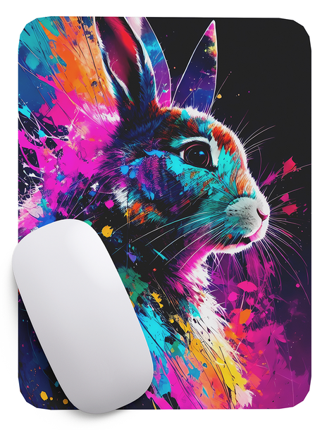 Mouse Pad Conejo Arte de animales - 17cm X 21cm D13-1