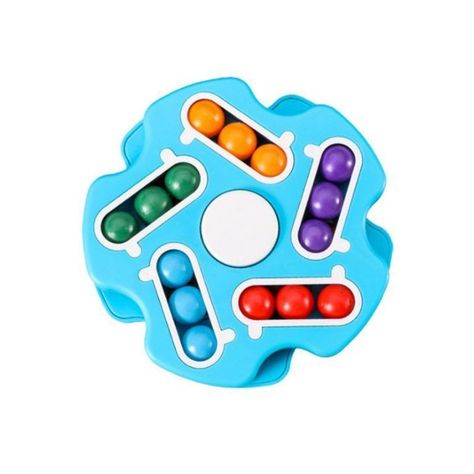 Juego Didáctico Rubik Fidget Spinner Azul-0