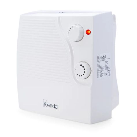 Termoventilador De Baño Electrico 1800W 2 Niv Blanco KEB-2004C Kendal-0