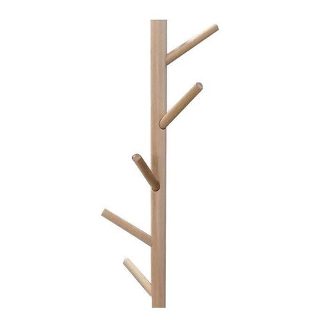 Perchero Madera  Blanco / Base Mármol-1