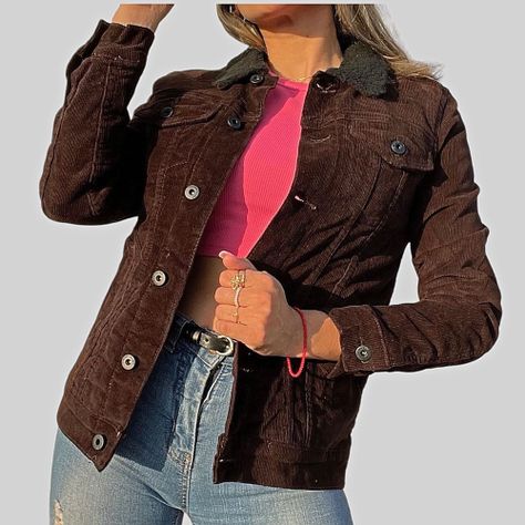 Chaqueta Cotelé Chiporro Mujer Café-0