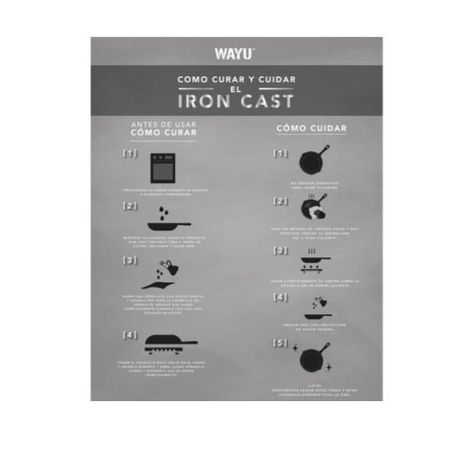 SARTÉN IRON CAST WAYU 20 CM  Material: Iron Cast. -3