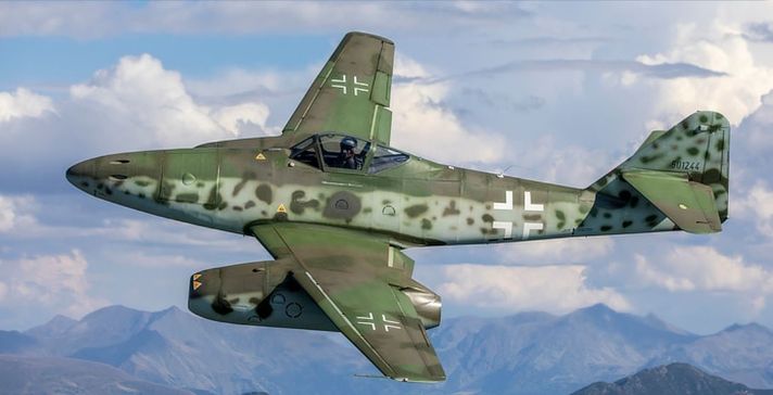 Avion Segunda Guerra Mundial Luftwaffe Me 262 -6