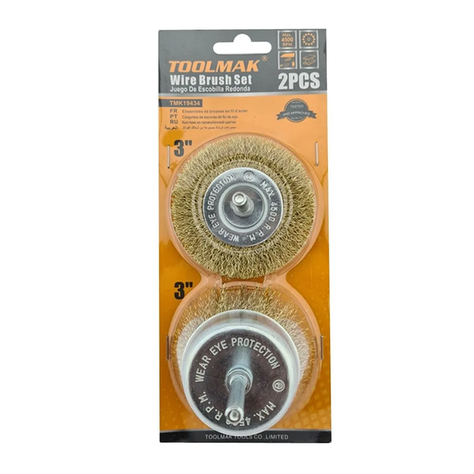 Kit Set Juego De Escobillas Redondas 2 Piezas Toolmak-2