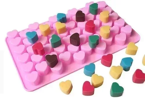 Molde Silicona Moldes Silicona Reposteria Gomita 55 Corazon-2