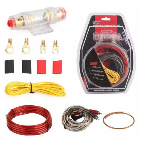 Kit Cables Para Amplificador Subwoofer 1500w Auto-0