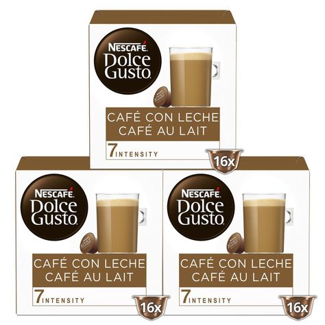 Dolce Gusto Capsulas Cafe Con Leche X3 Cajas-0