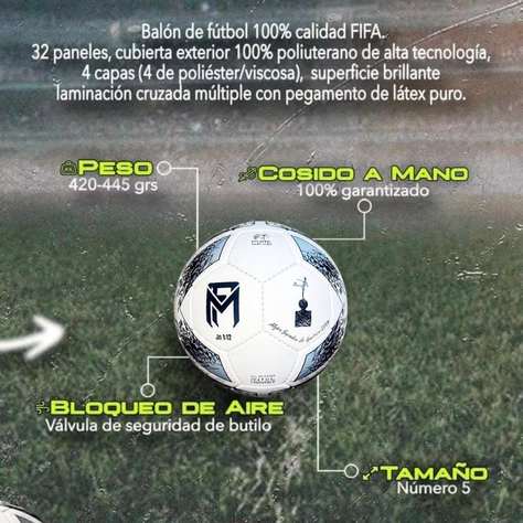 Balón De Fútbol Negro Matias Fernandez Nro 5 100% Calidad FIFA-1