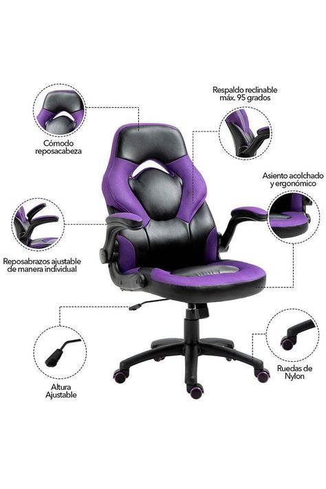 Silla Gamer Hero One  Violeta-3