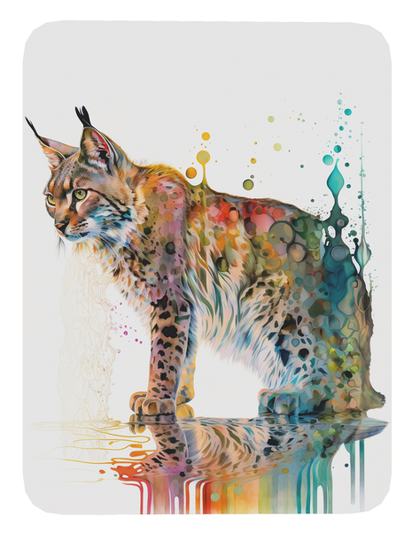 Mouse Pad Lince Arte de animales - 17cm X 21cm D45-0