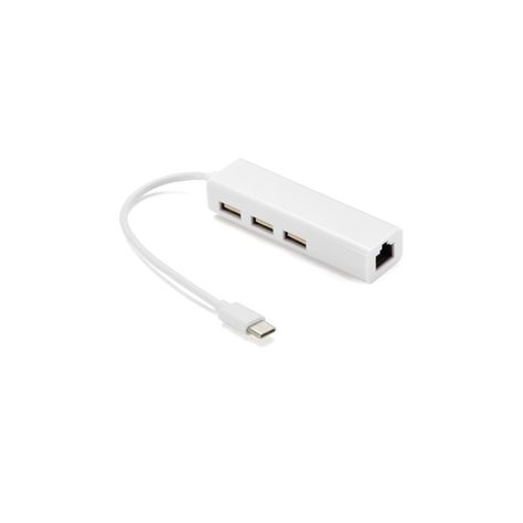 HUB Tipo C RJ45 Adaptador 4 en 1 Tecnolab-0