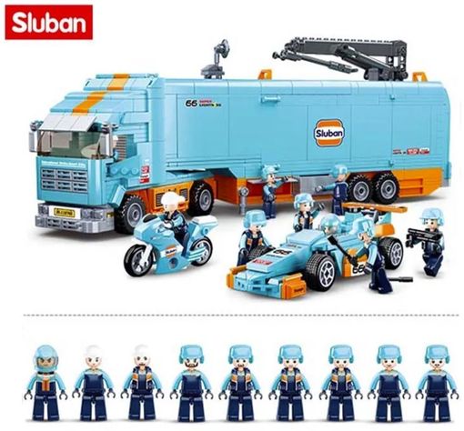 Camion Taller con Auto Formula Uno-5