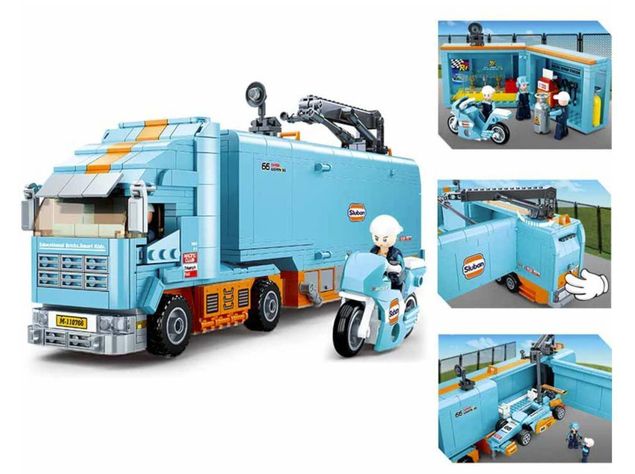 Camion Taller con Auto Formula Uno-2