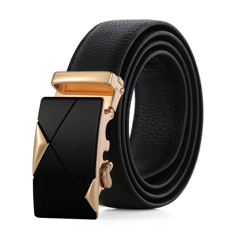 Cinturón De Cuero Para Hombre Hebilla Automática-0