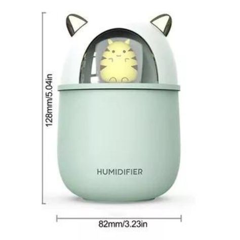 Humidificador De Aire Eléctrico Usb Verde Agua-1