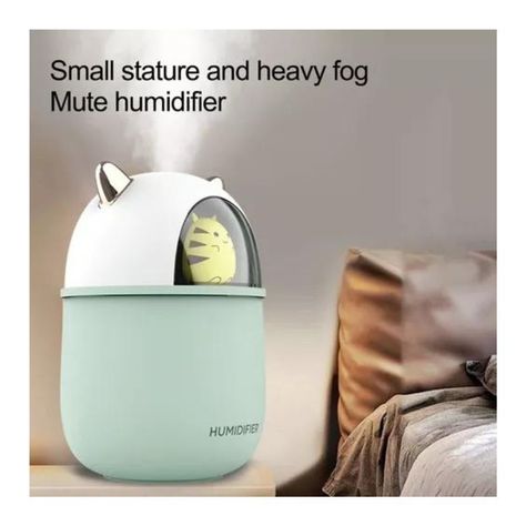 Humidificador De Aire Eléctrico Usb Verde Agua-3