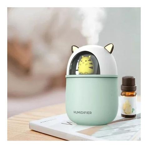 Humidificador De Aire Eléctrico Usb Verde Agua-4