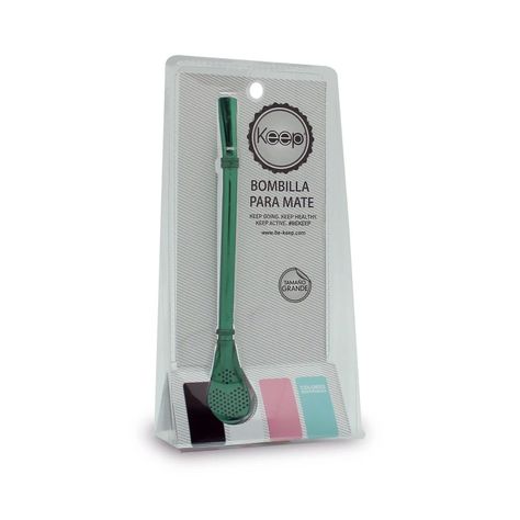 Bombilla Para Mate Acero Inoxidable Verde Keep - Shopyclick-0