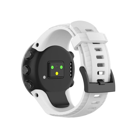 Correa Silicona Compatible Con Suunto 5 33mm Blanco-2