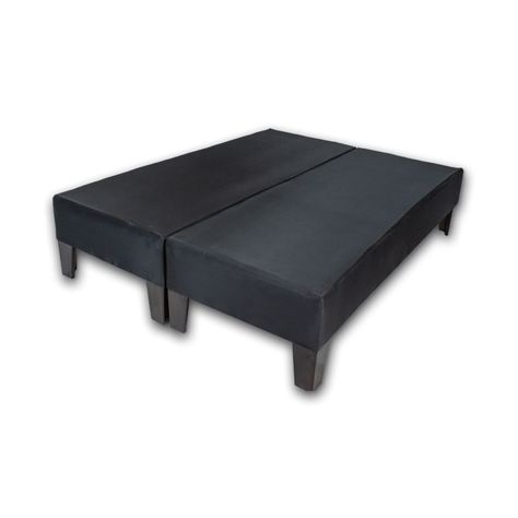 Base HVM Ame. Full dividida Negro Felpa Pmadera-0