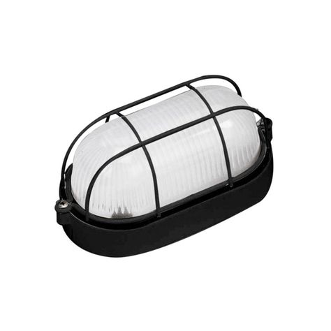 Foco Tortuga Porta E-27 Con Rejilla Exterior Negro-0