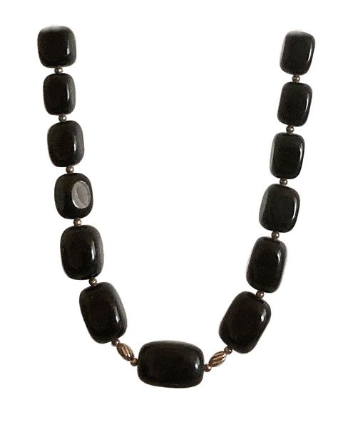 collar de plata 925 y Ónix negro-1
