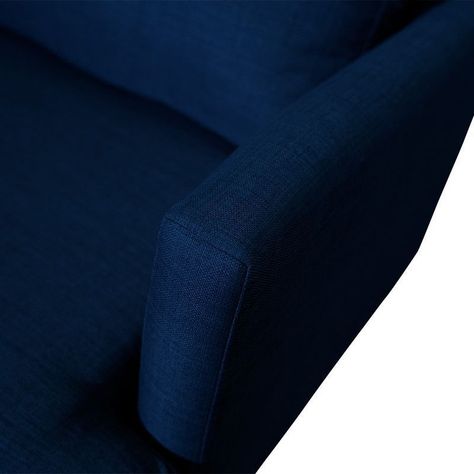 Sofá Aldara Chenille Tipo Lino Azul 2C-2