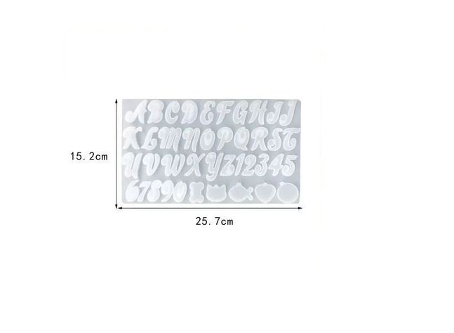 Molde Silicona Moldes Resina Letra Molde De Silico-1