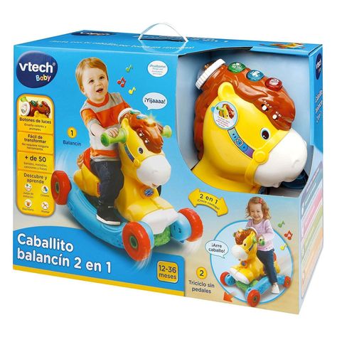 Correpasillos y Balancín 2 en 1 Caballito Vtech-0