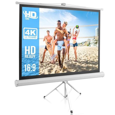 TELÓN PANTALLA TRIPODE PARA PROYECTOR DE 52 PULGADAS-0