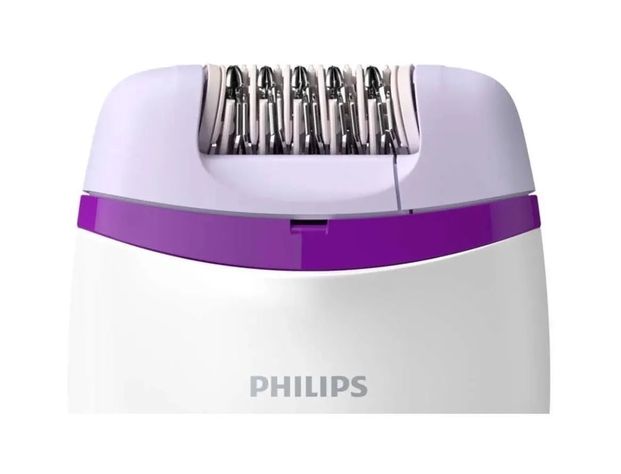 Depiladora eléctrica Philips Satinelle Essential BRE225/00 color blanco y morado 100V/240V-2