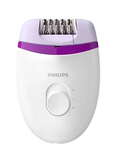 Depiladora eléctrica Philips Satinelle Essential BRE225/00 color blanco y morado 100V/240V-0
