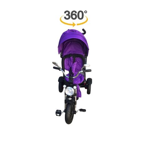 Triciclo Coche 360 Reclinable Neumáticos Inflables-2