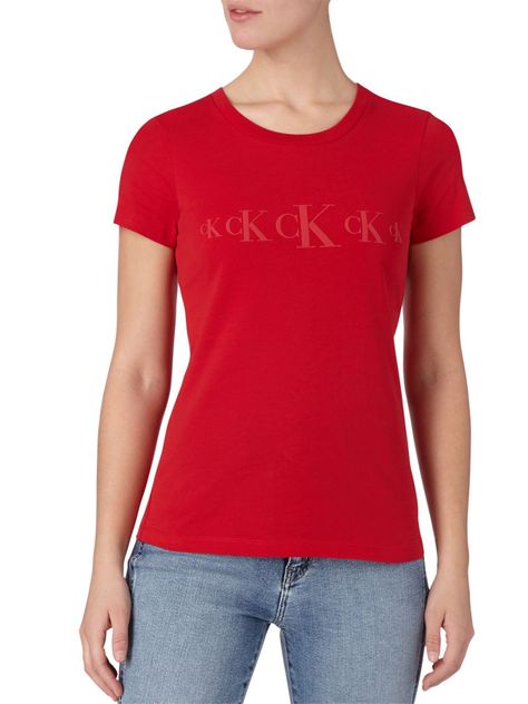 Polera Ck Eco Slim  Rojo Calvin Klein-0