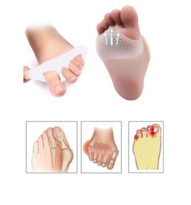Plantillas punteadas delanteras de látex para zapatos 1 par-2