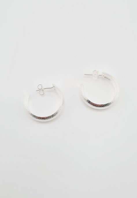 Aros Con Baño de Oro Blanco Cordova.-1