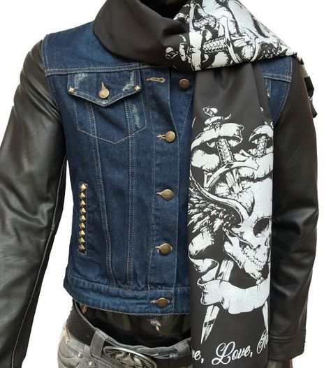 Pañuelo Negro Estampado Calavera Esp-1