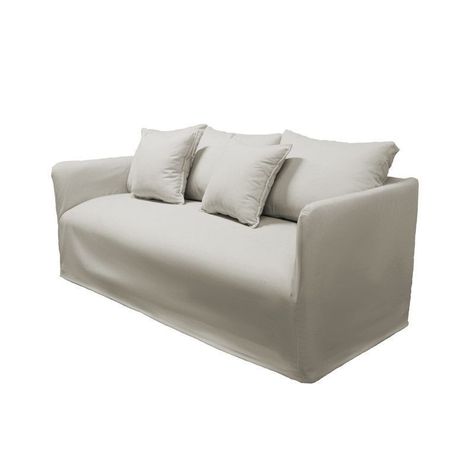Sofá Dua Chenille Hueso 3C-2