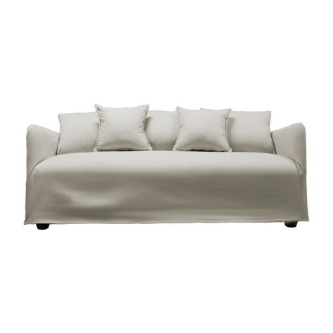 Sofá Dua Chenille Hueso 3C-0