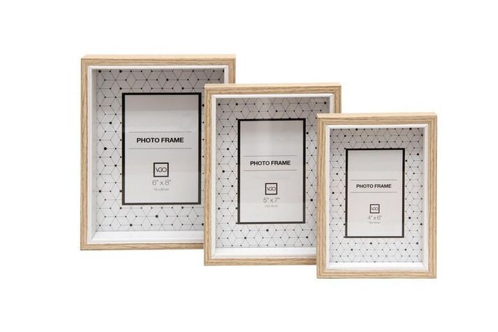 Set de 3 marcos box (10x15-13x18-15x20 cm.) Natural multiple-0