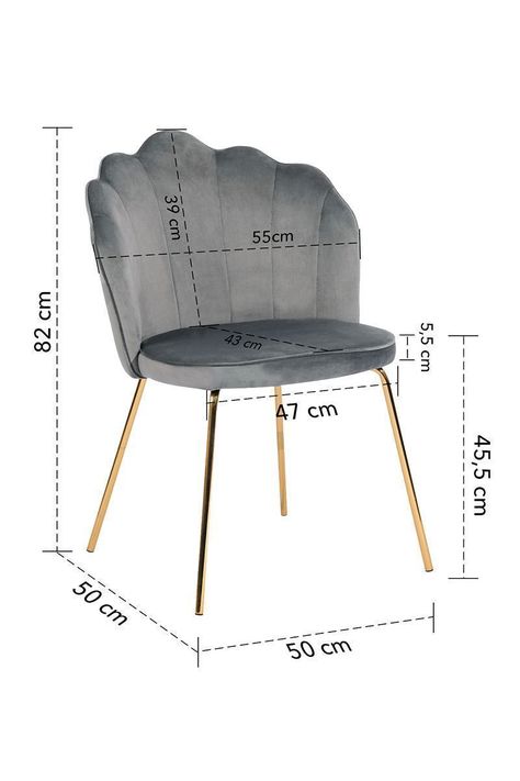 Pack 2 Sillas de Comedor de Terciopelo-2