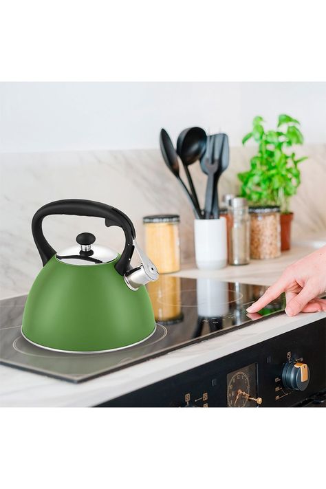 Tetera Acero Inoxidable 3 Litros Verde-1