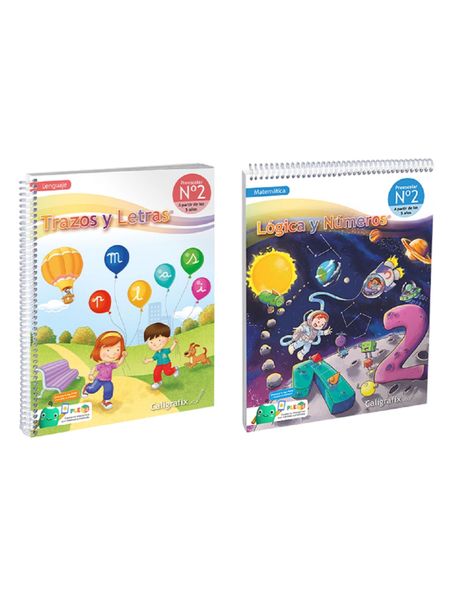 Pack de Trazos y Letras N2 - Lógica y Números N2 Edición Actualizada Caligrafix-0